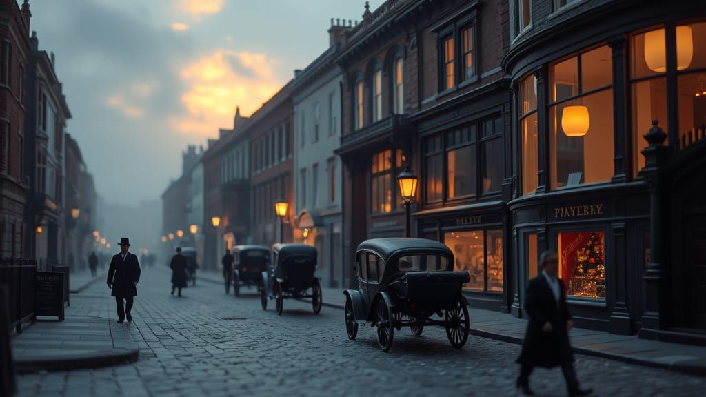 Victorian Miniature Town in Gothic Revival Style