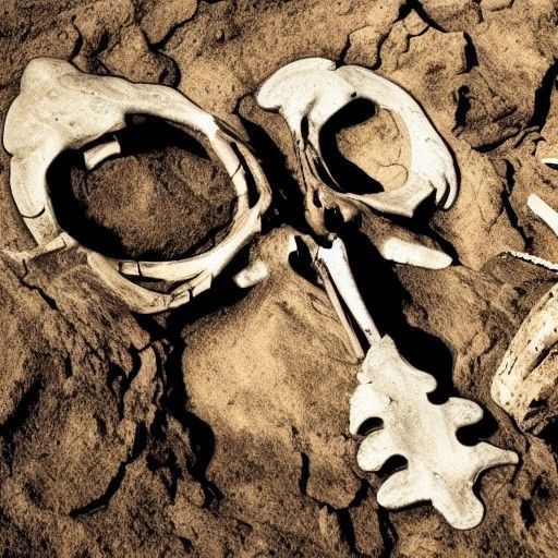 Skeleton and Buried Treasure Scene