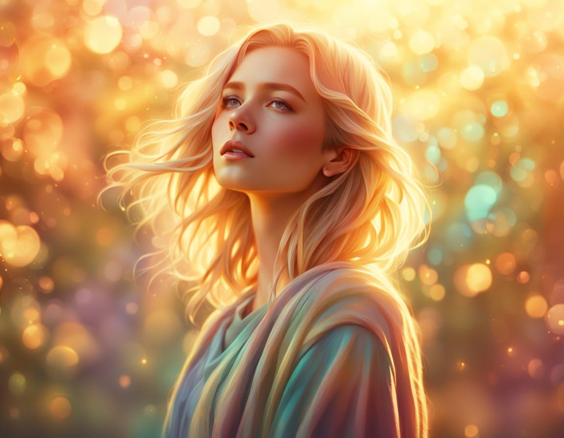 Woman Basks in Warm Sunlight