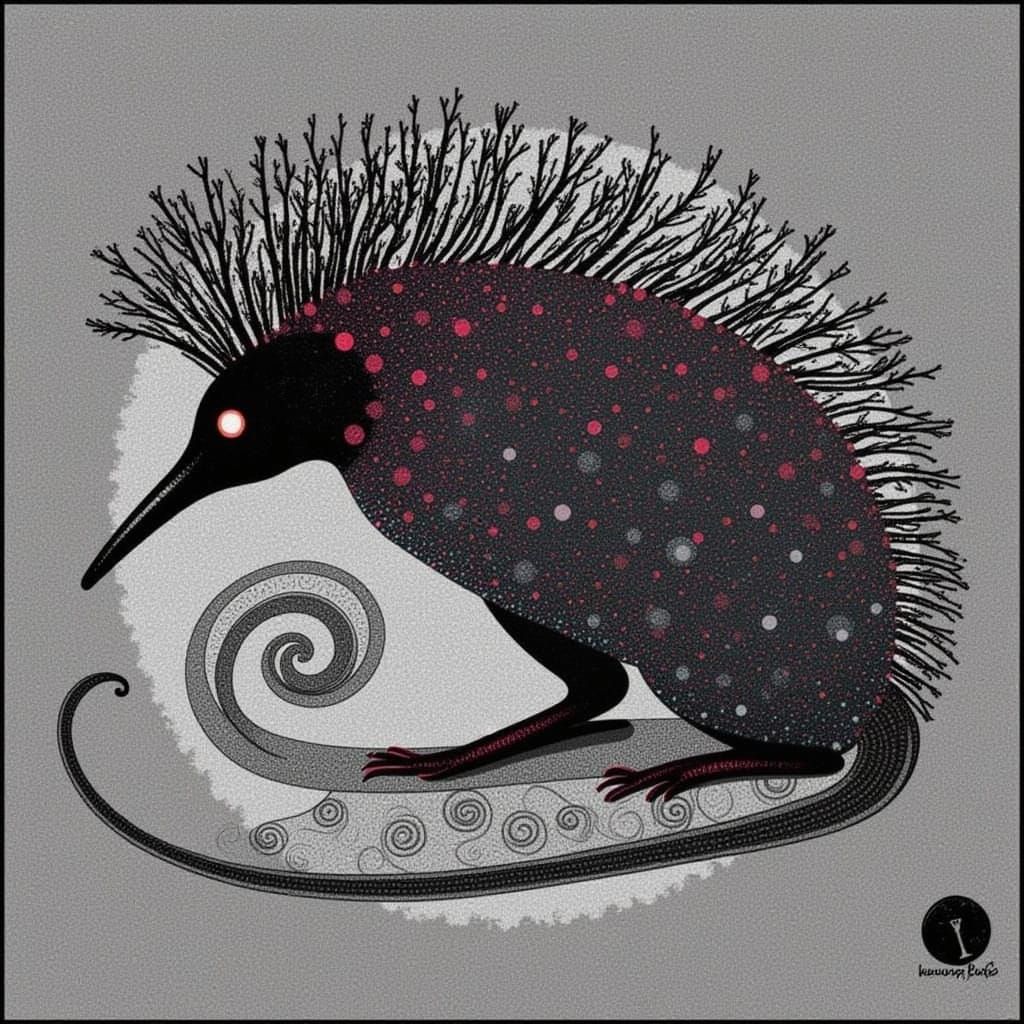 Intricate Portrait with Unique Style Blend