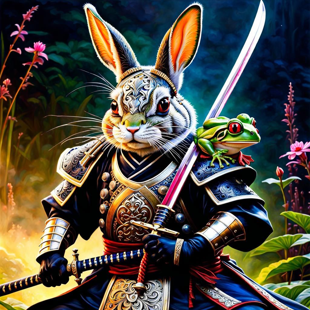 Samurai Rabbit and Ninja Frog: Double Exposure