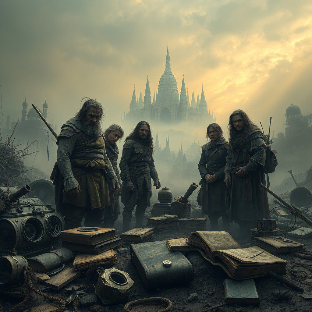 Desolate Realm of Lost Creativity: Digital Matte Painting