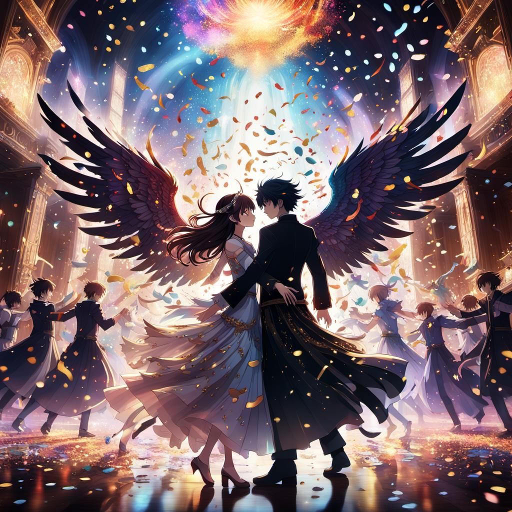 Angels and Demons Dance in Macabre Anime Style