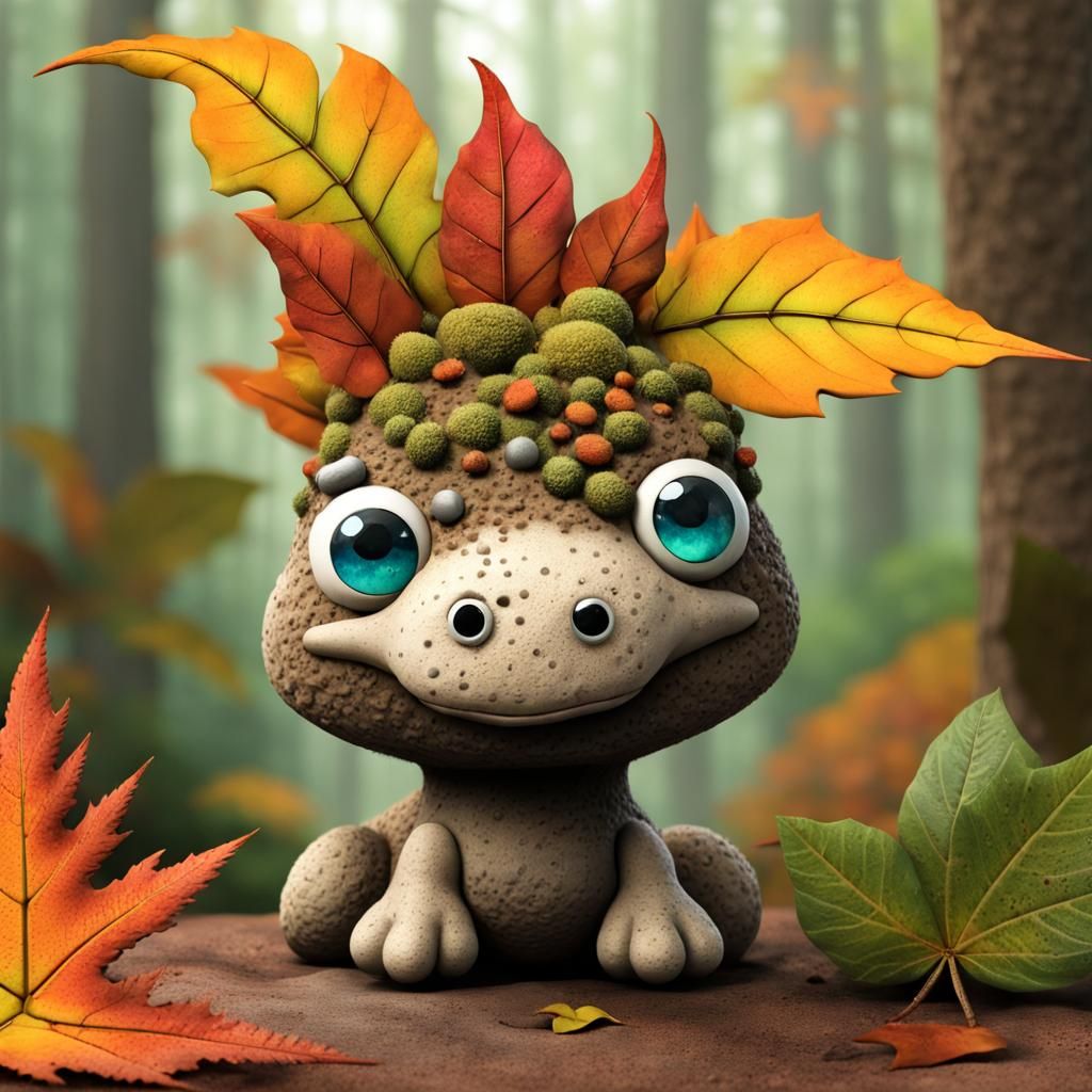 Adorable Pumice Stone Dinosaur in Jungle