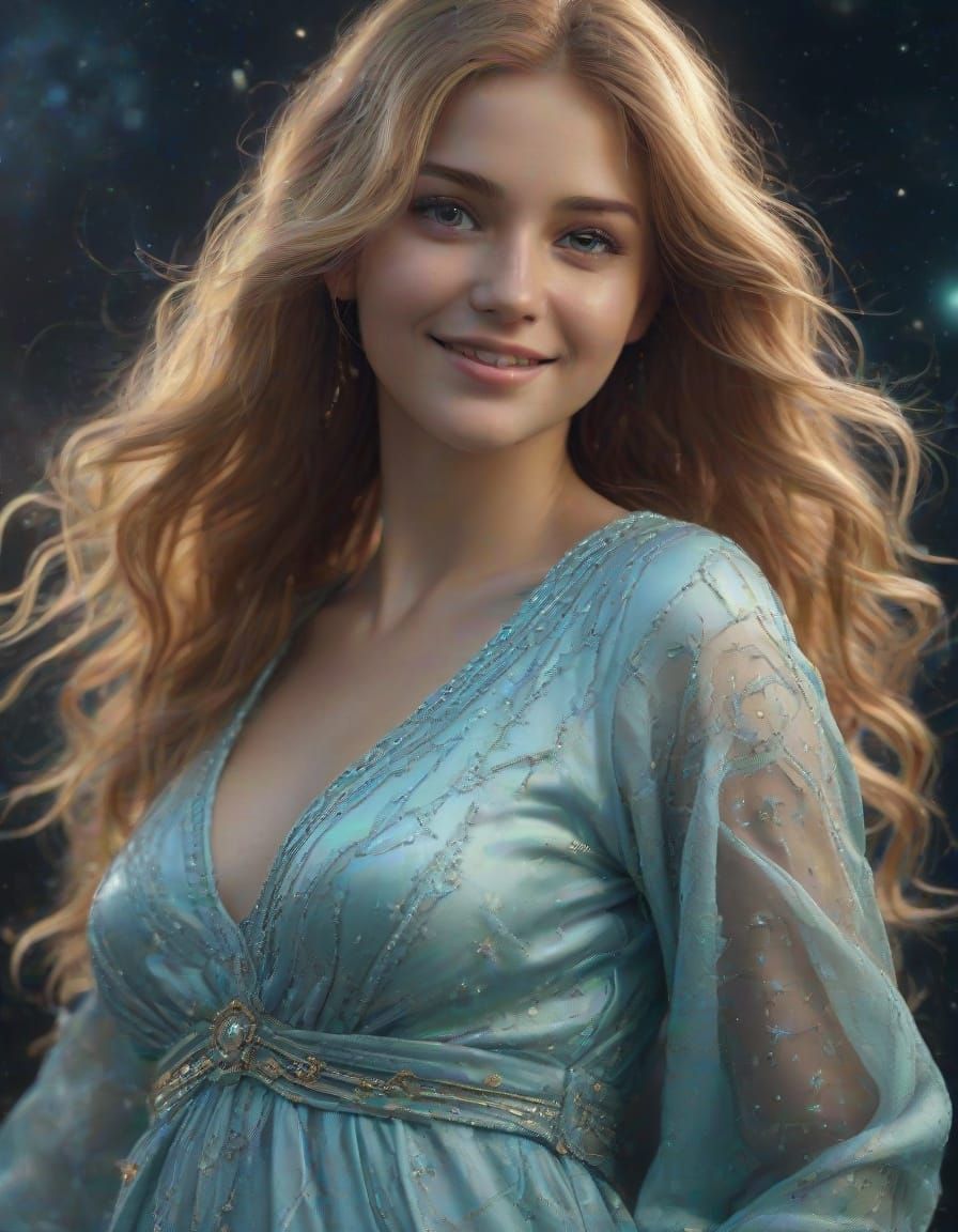 Golden Goddess in Fantastical Splendor