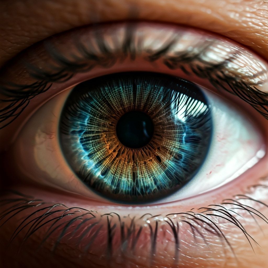 Futuristic Eye with Holistic Iris in Surreal Style