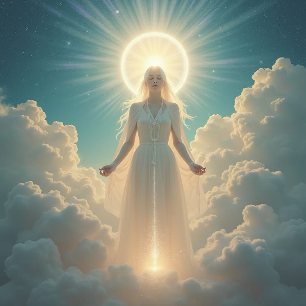 Ethereal Being Radiates Spiritual Mastery