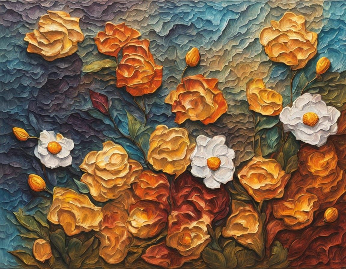 Dynamic Light and Shadow on Impasto Textured Surfaces