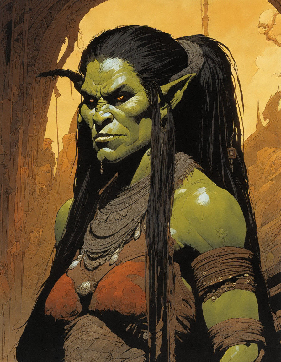 Sensual Shaman in Illuminated Tavern