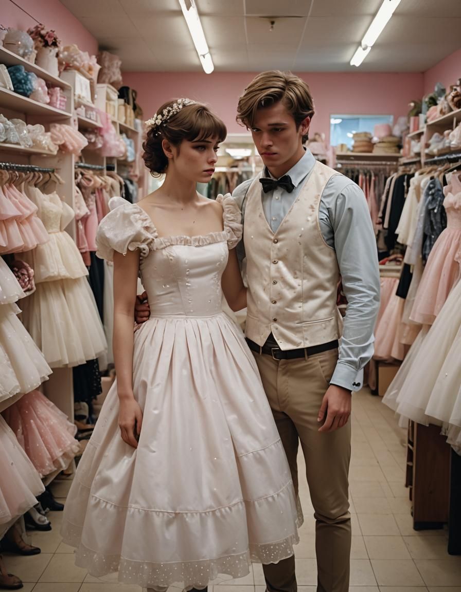 Sad Boy Crossdressing in Bridal Gown, Film Still