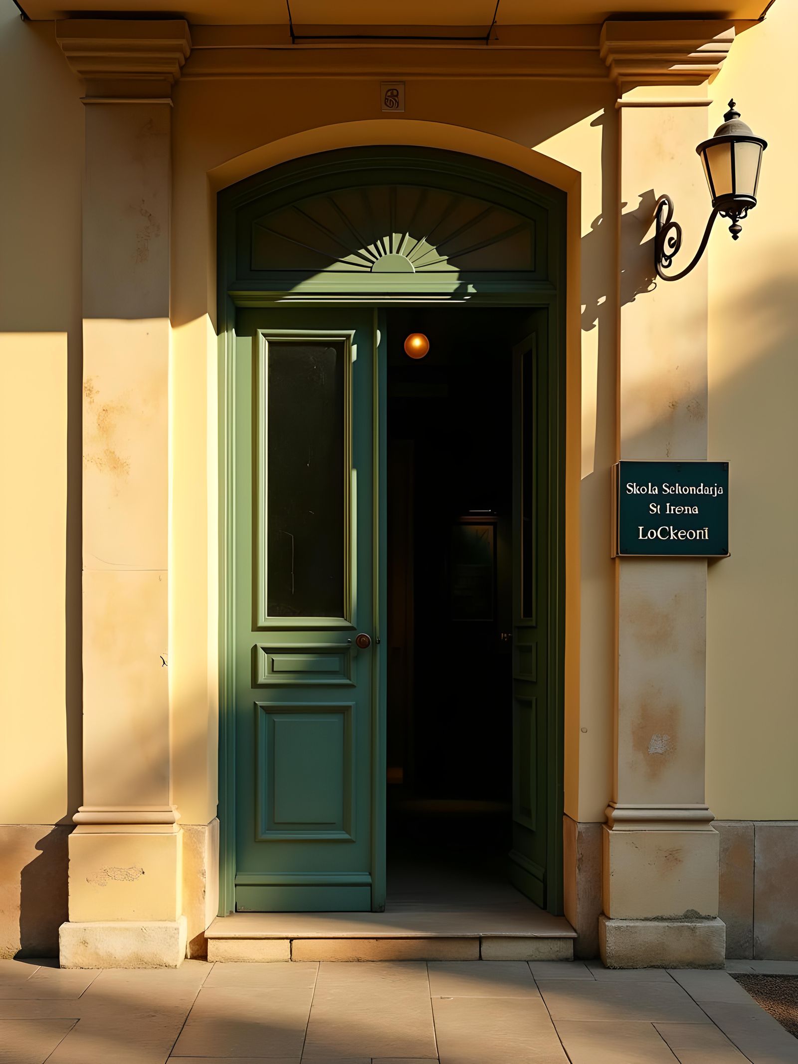 Maltese High School Entrance in Cinematic Style