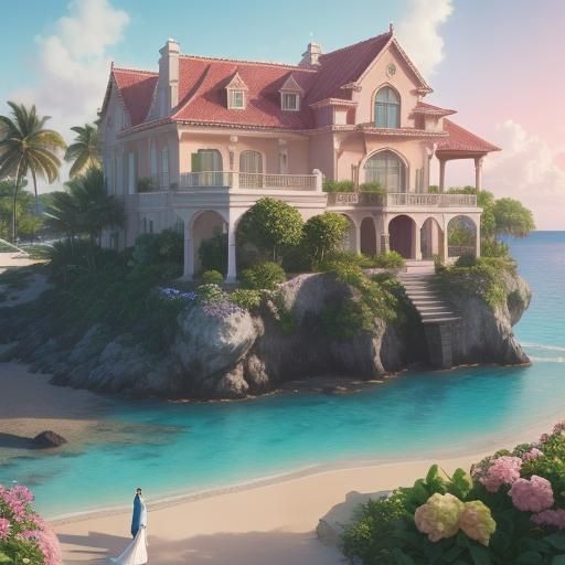 Modern Villa Wedding on Private Beach