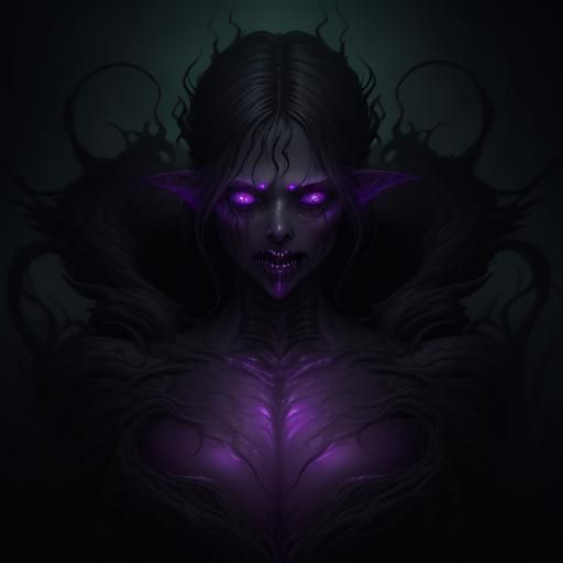Eldritch Being of Smoke and Flesh Concept Art
