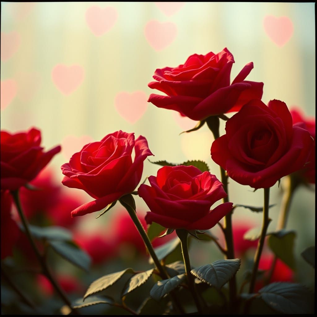 Ethereal Rose Film Still in Cinematic Style