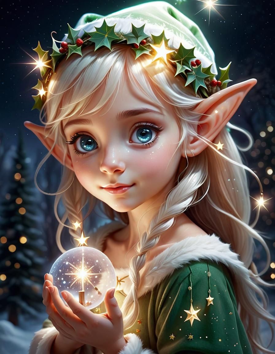 "Portret of an christmas elf