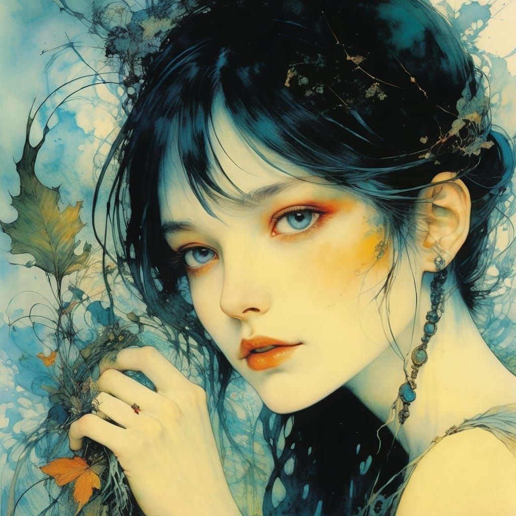 Entangled Mystery: Detailed Colorful Artwork