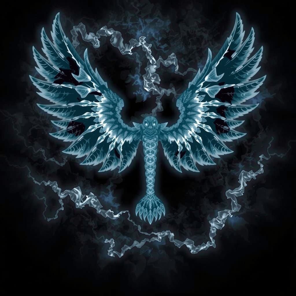 X-Ray Vector Storm with Wings