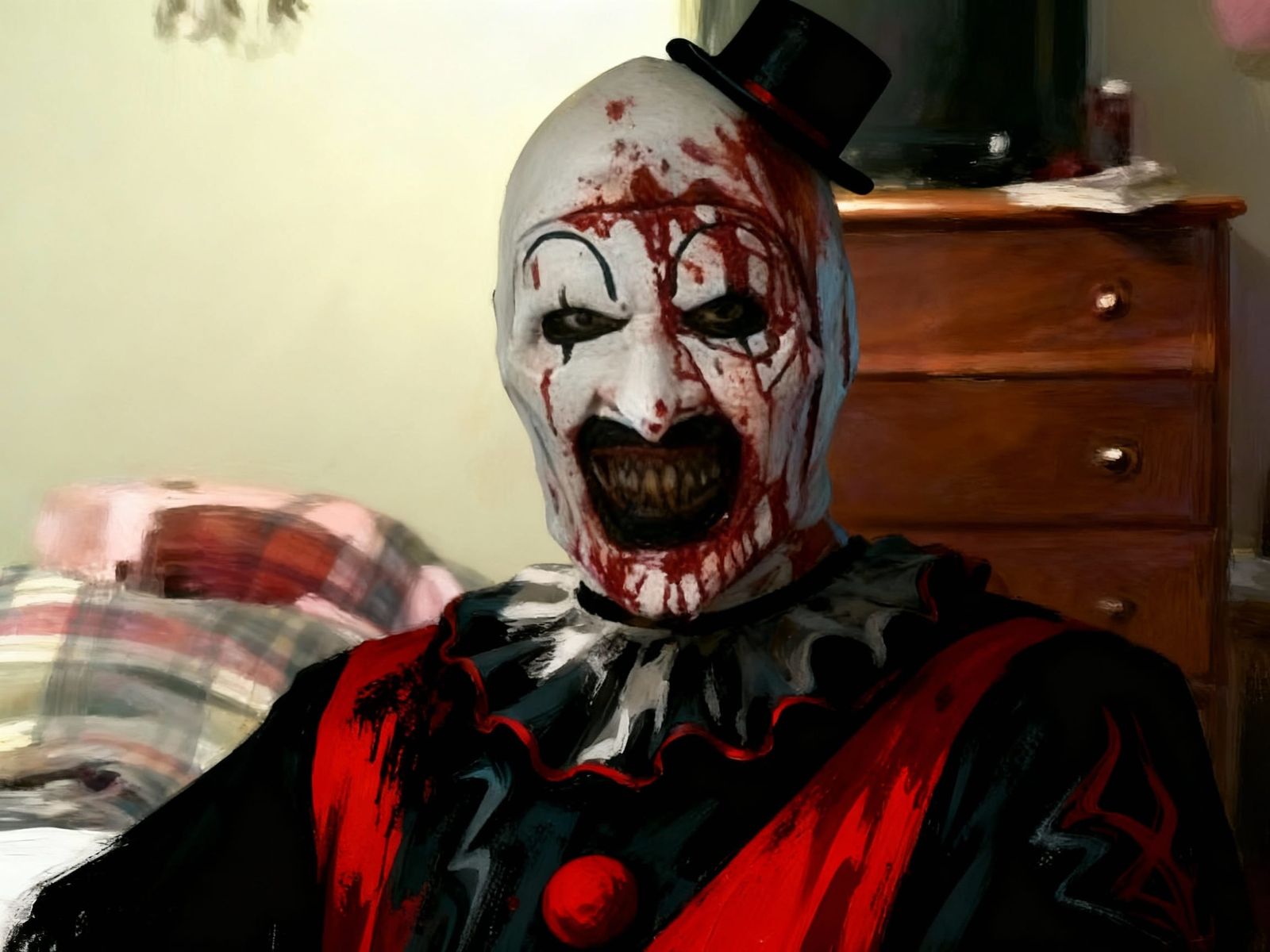 Art the Clown in a Dark, Gritty Style