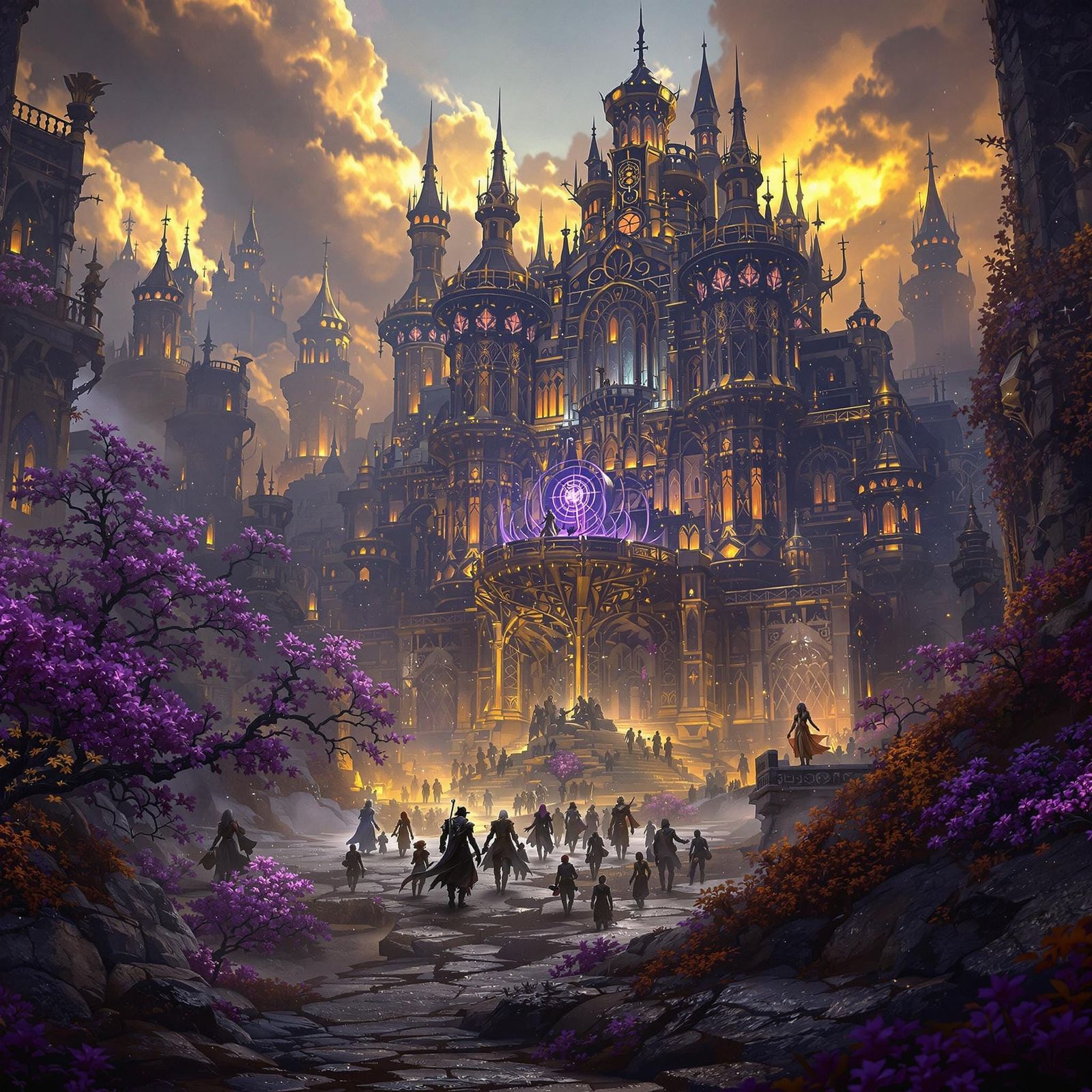 Epic Dark Fantasy Realm in Hyperdetailed Unreal Engine Style