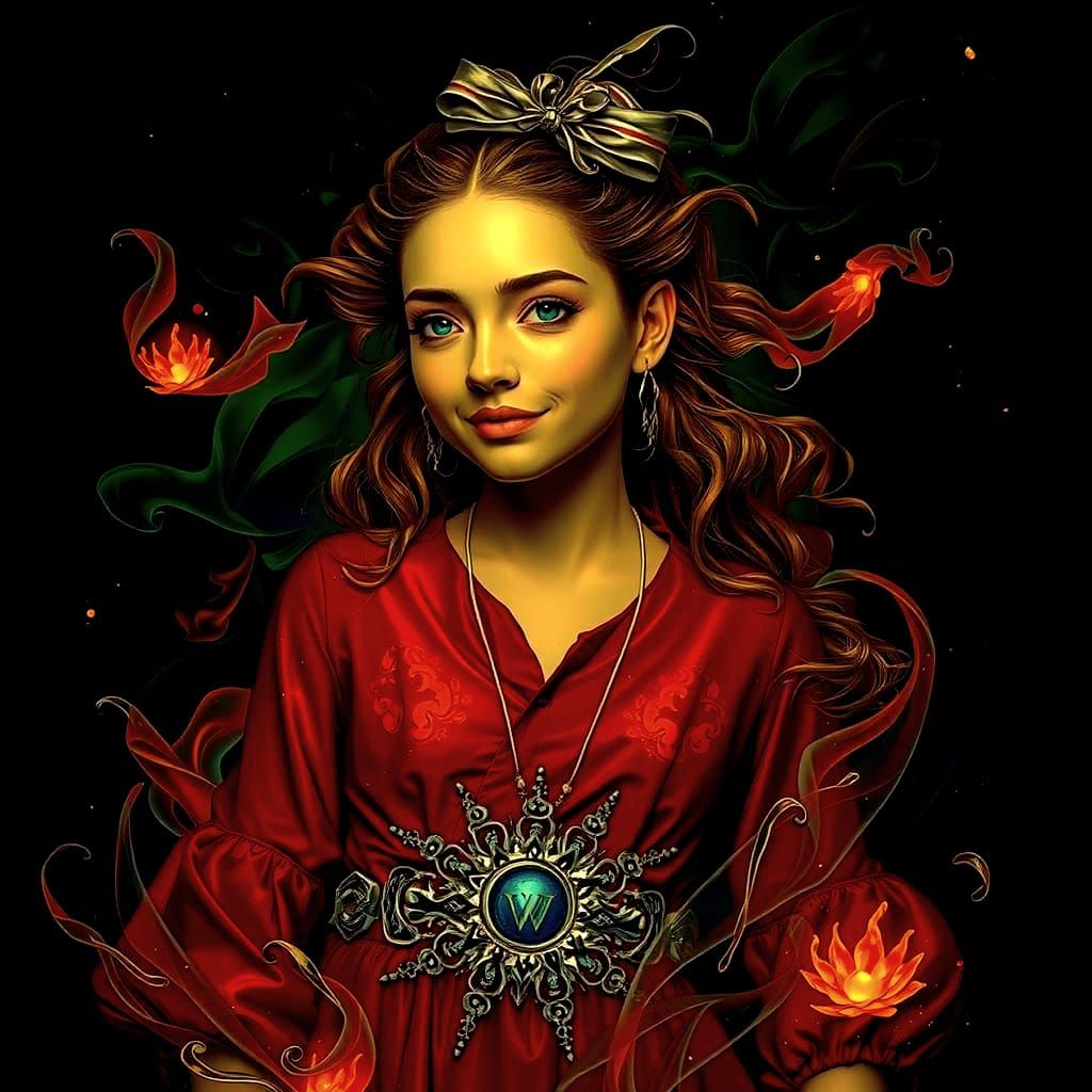 Woman Emerges from Mist in Dreamlike Hyperrealism