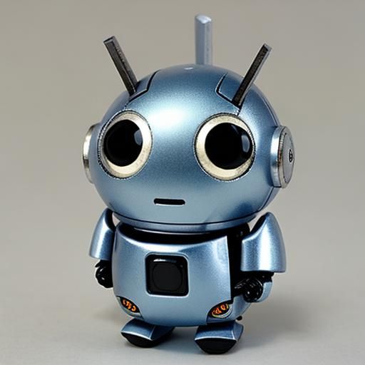 Adorable Teardrop Robot: Zippy and Cute