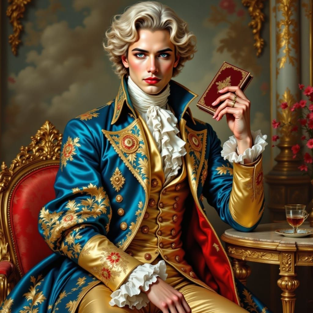 Kirby in Rococo Baccus Festival Attire