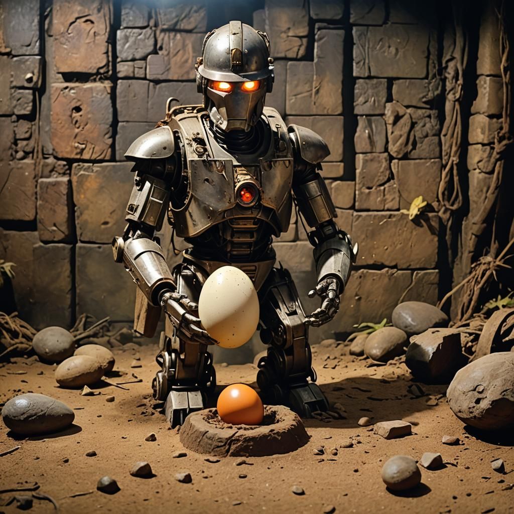 Robot Touches Cursed Egg, Receives Flash