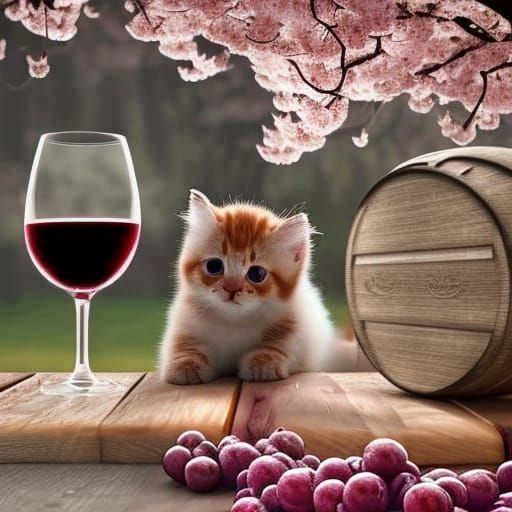 Wine Jug Overflowing with Grapes in 3D Render