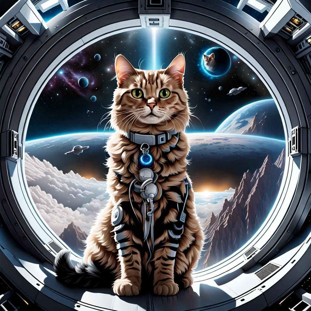 Neutron Cat Gazing into Vast Cosmic Expanse