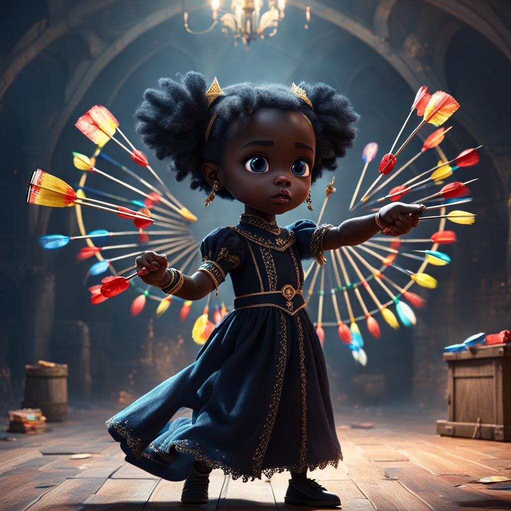 Black Princess Confronts Nightmares in 8K Resolution
