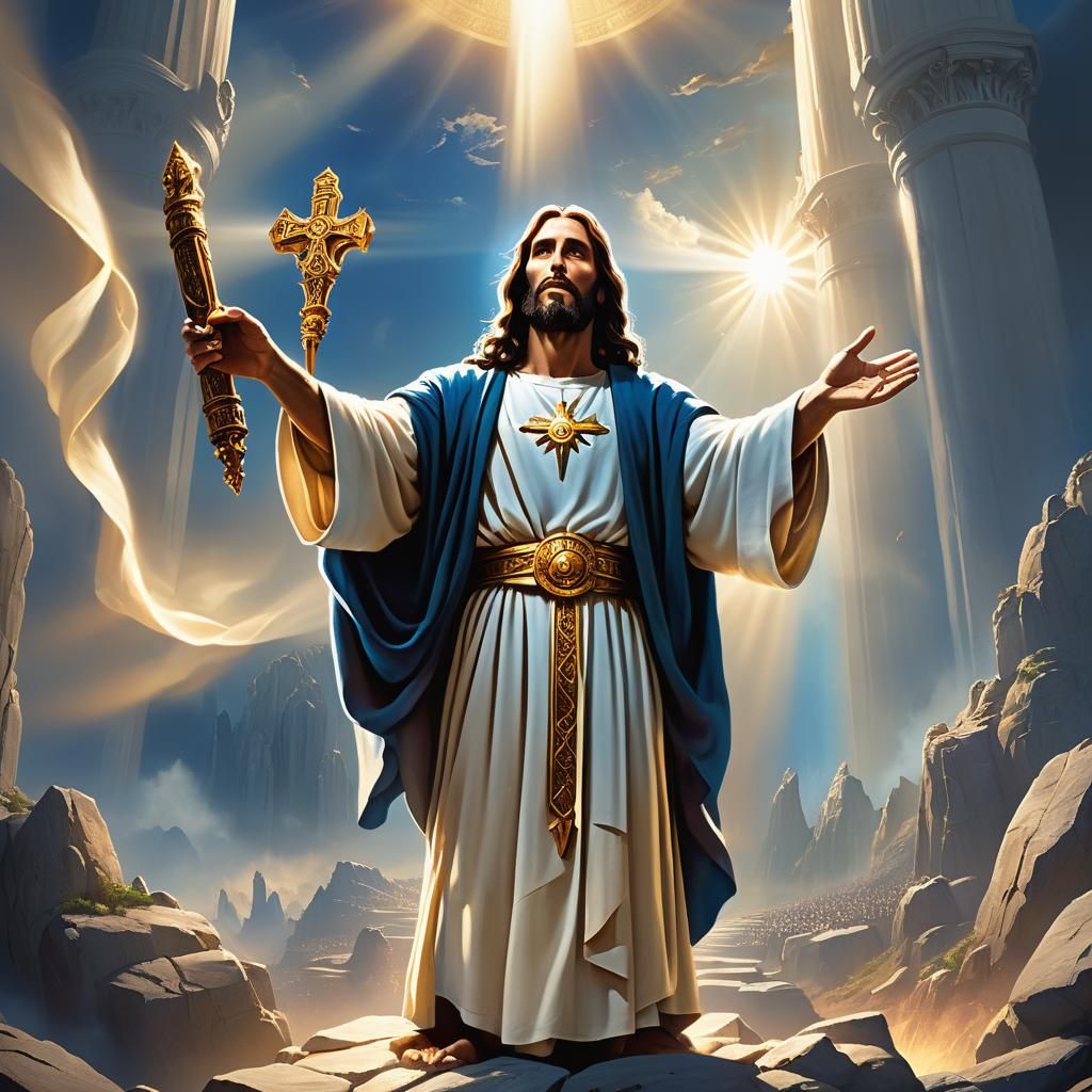 Jesus Christ Victorious: Kingdom Age Digital Painting