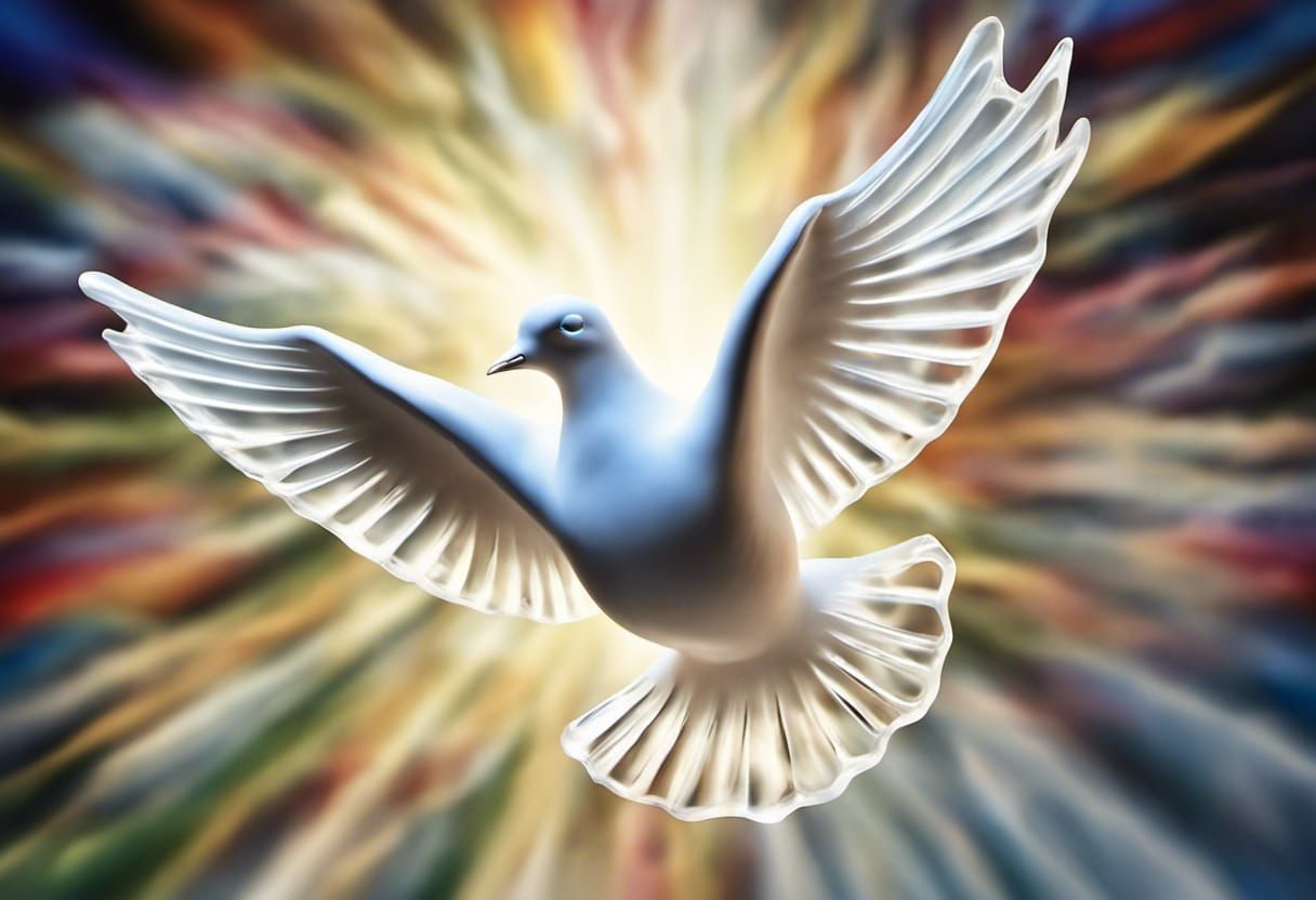 Glass Dove: A Study in Light and Transparency