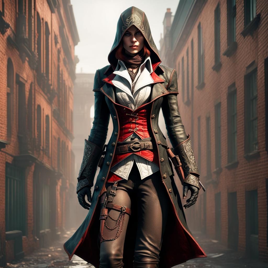 Victorian Assassin in Dark Fantasy Style