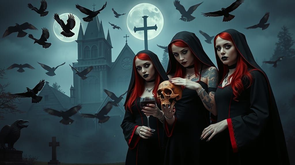 Ethereal Vampires Unveil Dark Mystique in Medieval Twilight