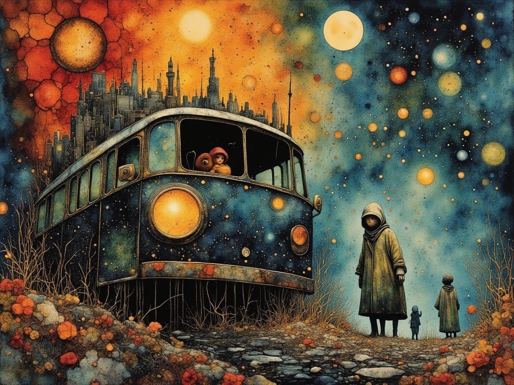 Psychedelic Alcohol Ink Dreamscape