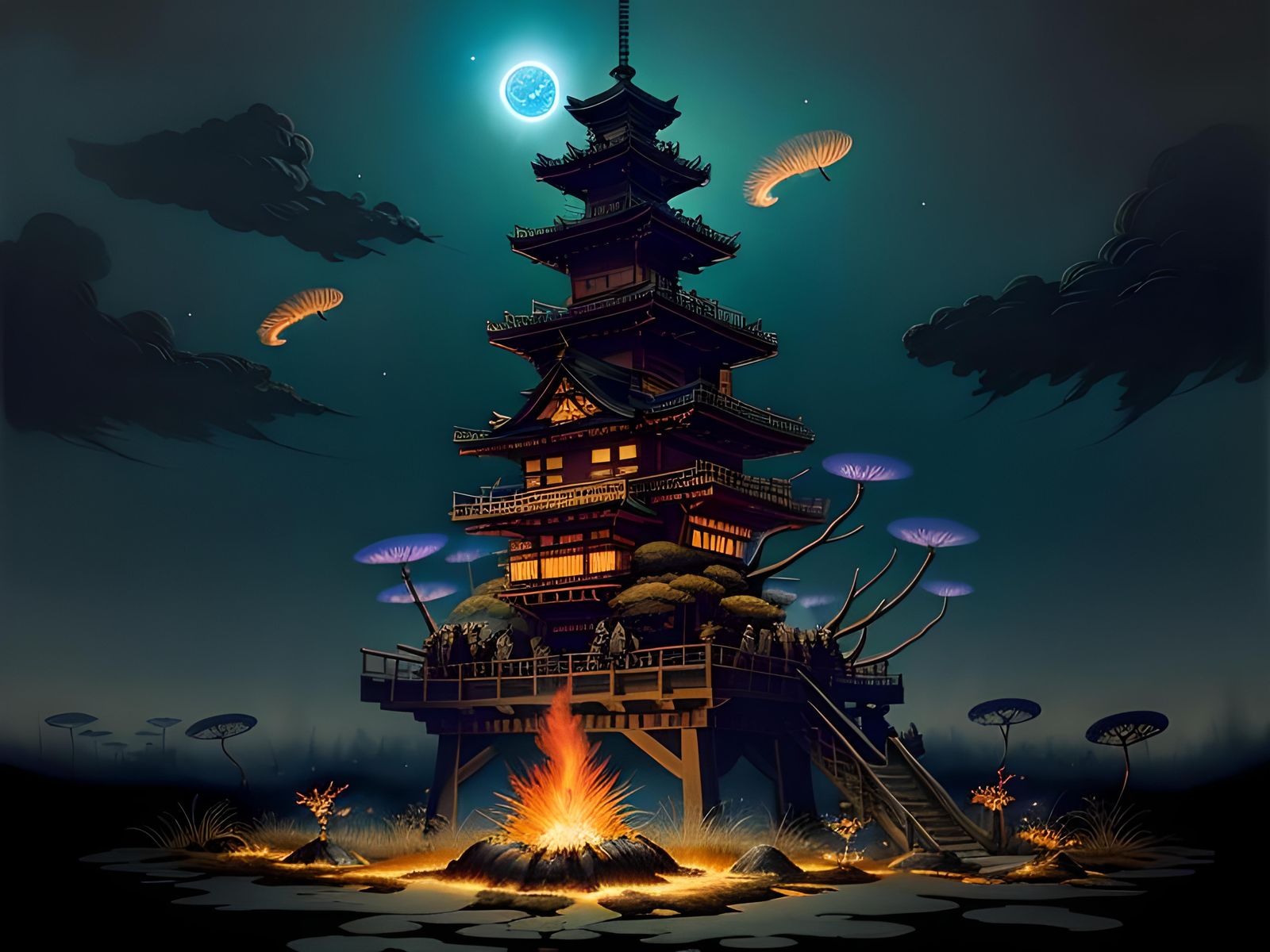 Steampunk Fireflies in Post-Apocalyptic Zen Garden