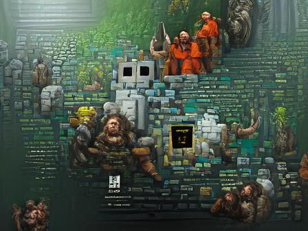 Dwarf Fortress Cover Art in 8k Resolution