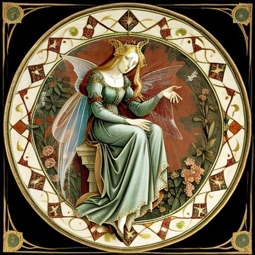 Vampire Fairy in Renaissance Style