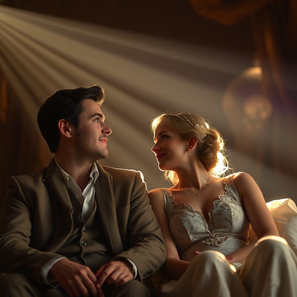 Theatrical Movie Scene of a Couple's Gay Revelation