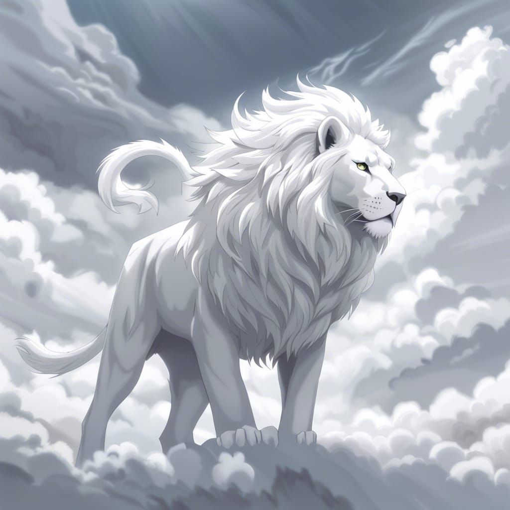 Lion made of Clouds