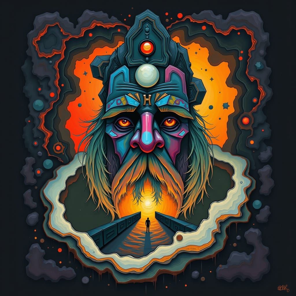 Ethereal Portrait: Heart of Glass in Digital Art