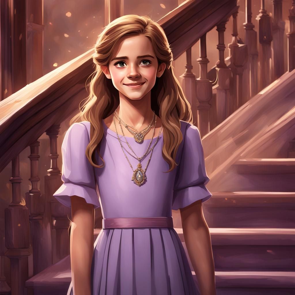 Elegant Hermione Granger as 3D Anime Art