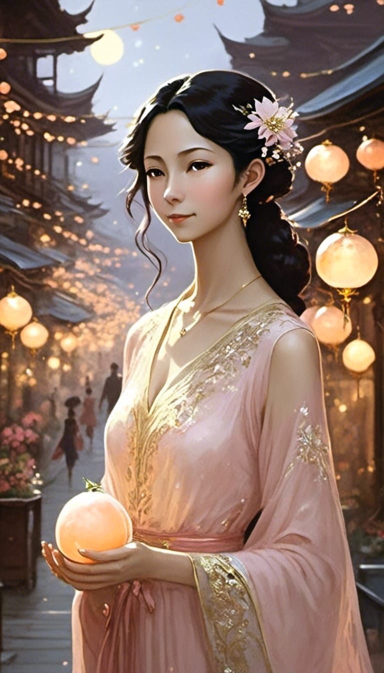 Peach Moonstone Fairy Tale with Taiwanese Teen