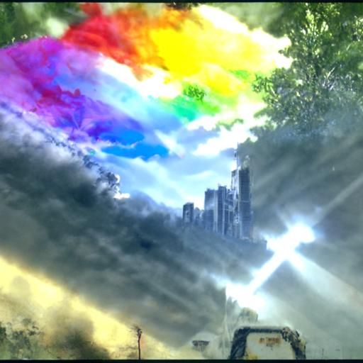 Post-Apocalyptic Pride Parade in Divine Sunlight