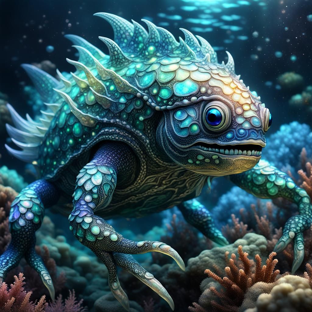 Luminous Sea Elemental in Indonesian Style