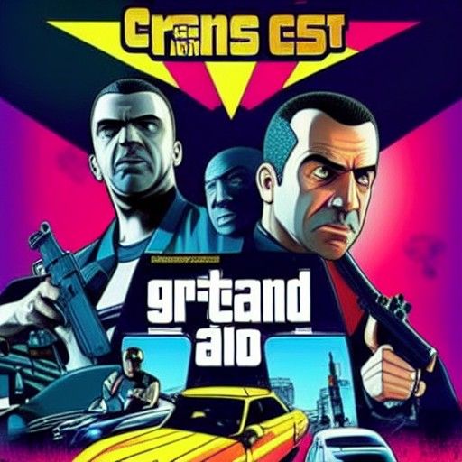 Grand Theft Auto Car Chase Movie Poster Concept