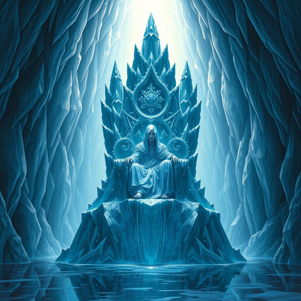 Sovereign of the Icy Throne in Fantasy Style