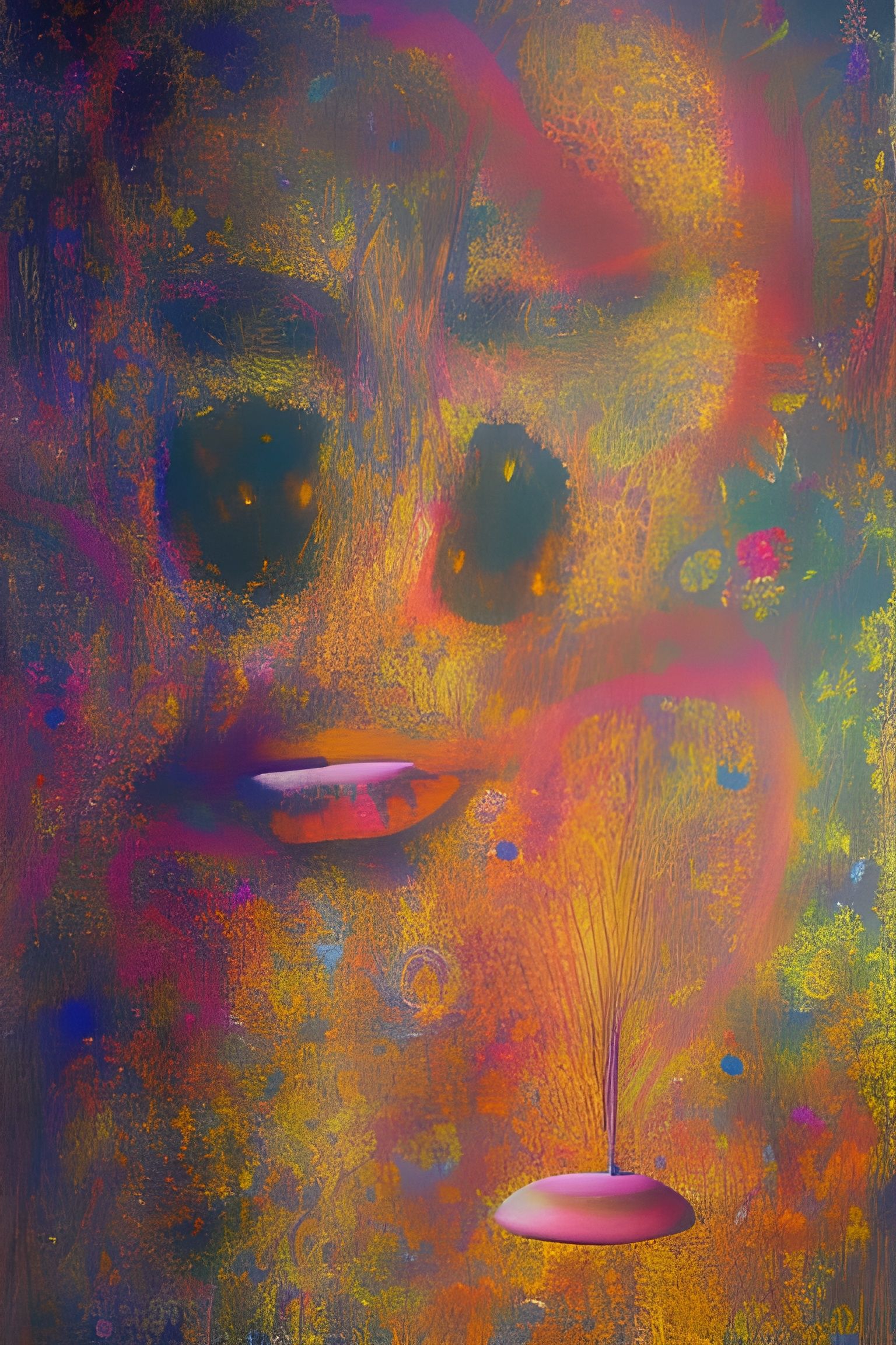 Abstract 'Life Itself' in Sci-Fi Ukiyo-e Style