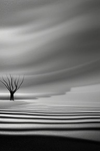 Vivid Sci-Fi Landscape: Life Itself in Ukiyo-e Style