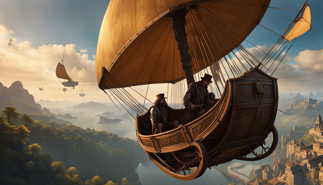 Leonardo da Vinci tests his flying machine for the first time